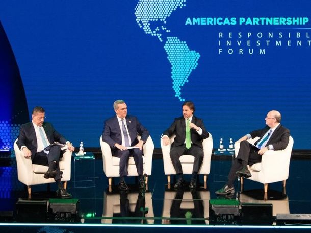 El presidente Luis Lacalle Pou fue orador en un foro de inversiones en Estados Unidos