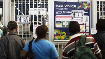 a 3 dias del mundial, caos en la sede inaugural por el quinto dia de paro de subtes a 3 dias del mundial, caos en la sede inaugural por el quinto dia de paro de subtes