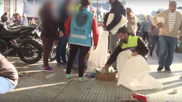 La Policía de la Ciudad desalojó a puesteros de la zona de Retiro
