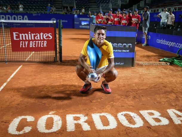 Sebastián Báez venció a Federico Coria y se consagró campeón del Córdoba Open