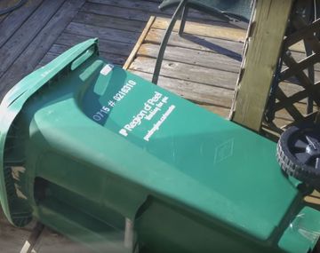 VIDEO: La lucha de un mapache con un tacho