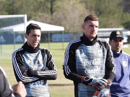 Armani y Di María en la Selección - Crédito:&nbsp;@Argentina