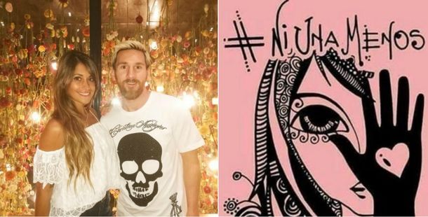 {altText(Antonella Roccuzzo se sumó a #NiUnaMenos.,Antonella Roccuzzo, la mujer de Messi, se sumó a la #NiUnaMenos: 