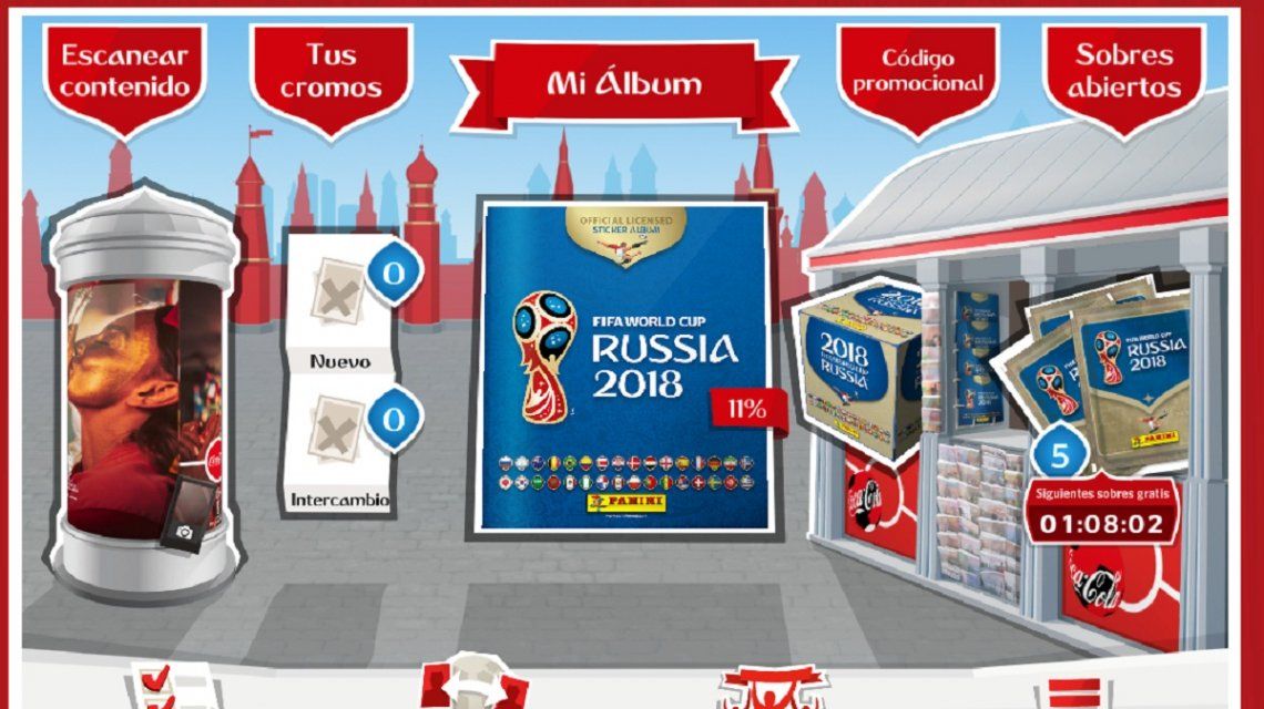 Lo más buscado: 45 códigos para sobres del álbum de figuritas virtual de Rusia 2018