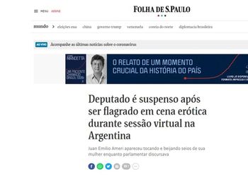 Así cubrieron los diarios del mundo el escándalo sexual del diputado Ameri