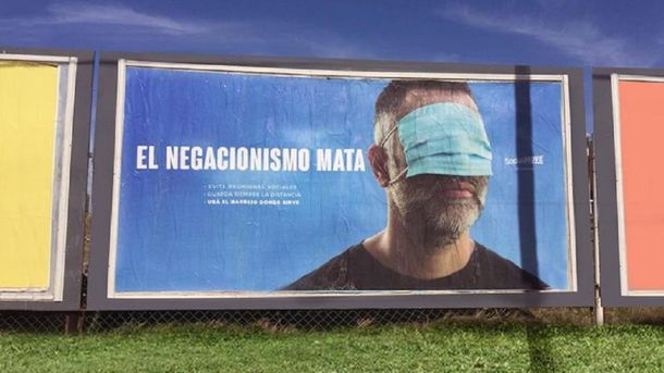 El negacionismo mata: impactante campaña de concientización contra el coronavirus en La Pampa