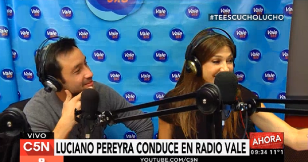 Así fue Te escucho, Lucho, con Luciano Pereyra por Vale 97.5