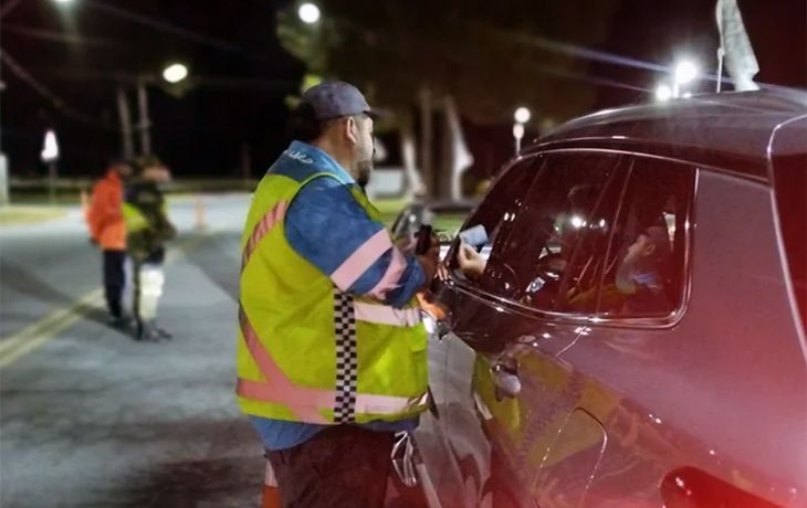 Uno de los controles realizados por la Agencia Nacional de Seguridad Vial (ANSV).