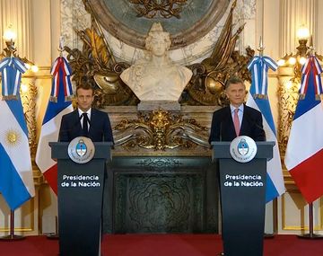 Macri recibió a Macron y le agradeció su apoyo en el acuerdo con el FMI