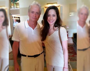 Victoria Vannucci se encontró con Michael Douglas