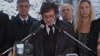 milei apunto a iran en el acto por el atentado a la embajada de israel: no puede haber tregua milei apunto a iran en el acto por el atentado a la embajada de israel: no puede haber tregua