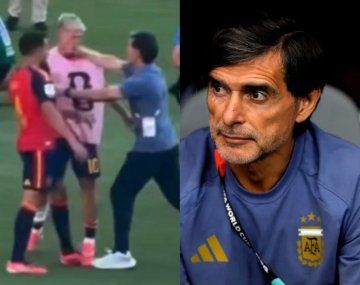 Ayala hizo autocrítica por el cruce con Dani Olmo en la final: Estoy arrepentido