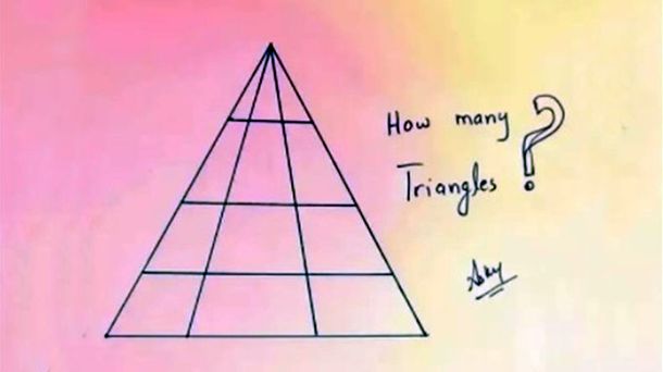 ¿Cuántos triángulos hay en esta imagen?