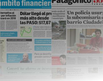 Tapas de diarios del miércoles 30 de agosto de 2017