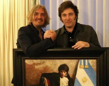 La historia detrás del cuadro de Milei como Napoleón: quién es el artista