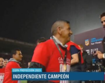 Monzón no saludó a Marconi en la premiación de la Reserva de Independiente