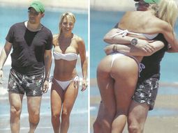 El relax le sienta bien a Andrea Ghidone en Punta del Este