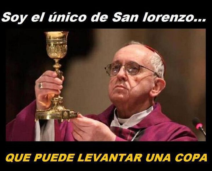 Los Afiches Con Cargadas A San Lorenzo Por El Nuevo Papa