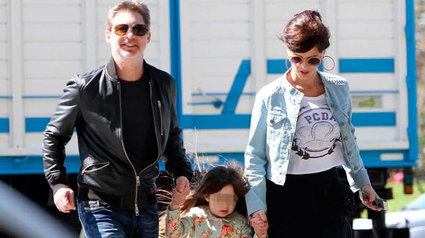 Griselda Siciliani y Adrián Suar junto a Margarita.&nbsp;