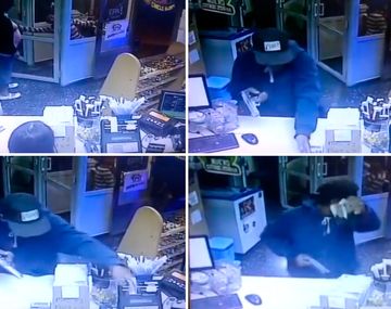 Robó un kiosco y fue registrado por las cámaras