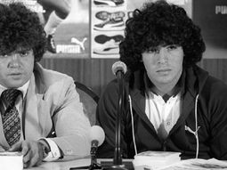 Jorge Cyterszpiler junto a un joven Diego en sus comienzos Jorge Cyterszpiler junto a un joven Diego en sus comienzos