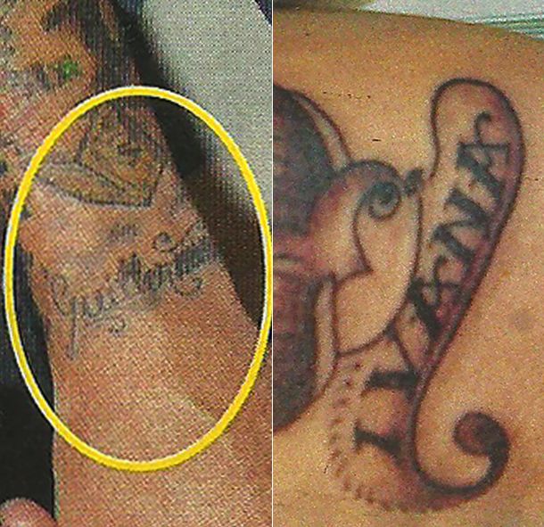 Sebastián Ortega cambia de tatuaje tanto como de mujer