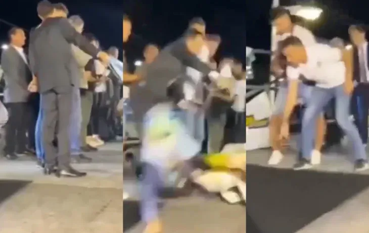 Increíble: una moto fuera de control atropelló a un intendente durante una carrera