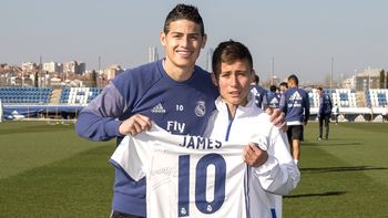 El Niño Ángel de Chapecoense conoció al planten de Real Madrid El Niño Ángel de Chapecoense conoció al planten de Real Madrid