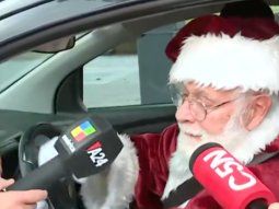 Detuvieron a Papá Noel en un control de alcoholemia en Recoleta