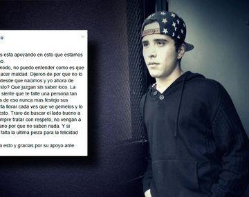 Habló el gemelo que busca a su hermano