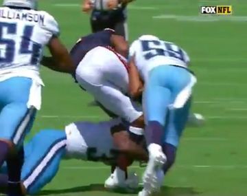 VIDEO: Brutal lesión en un partido de fútbol americano