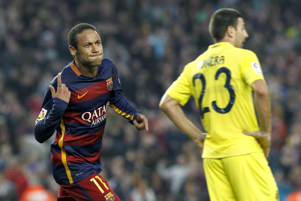 Con un soberbio Neymar, Barcelona derrotó a Villarreal y sigue en lo alto