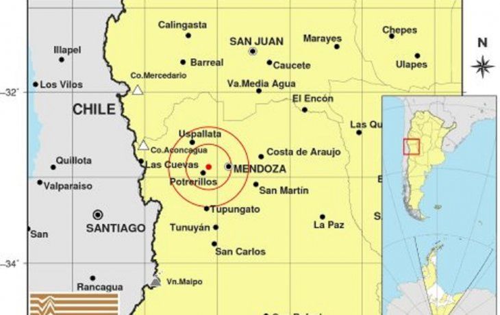 Dos sismos y una réplica sacudieron a Mendoza