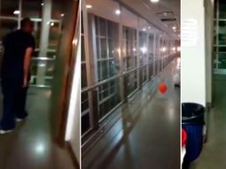 Un globo poseído causó terror en un hospital de Rosario. Un globo poseído causó terror en un hospital de Rosario.
