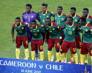 Los Leones africanos, en su partido presentación en Rusia