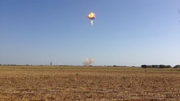 un cohete exploto despues de su despegue: mira el video un cohete exploto despues de su despegue: mira el video