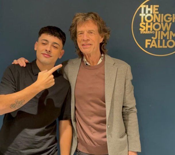 Viral: el cruce entre Trueno y Mick Jagger en Nueva York que explotó en redes