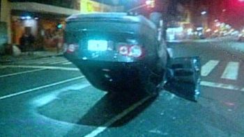 choque y vuelco en almagro: un piloto de turismo carretera esta involucrado choque y vuelco en almagro: un piloto de turismo carretera esta involucrado