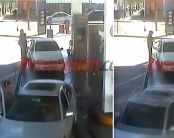 VIDEO: Llenaron el tanque en una estación de servicio y se fueron sin pagar