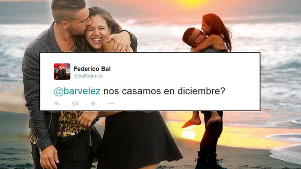 Fede Bal le propuso casamiento a Barbie Vélez por Twitter