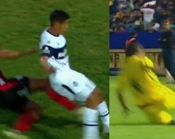 Terrible patada en Patronato-Gimnasia: el infractor le había pagado una igual a Centurión