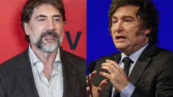 Javier Bardem y Milei Javier Bardem y Milei