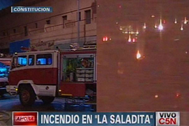 Un incendio destruyó por completo a La Saladita