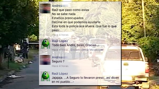 Chat del hombre que se atrincheró y mató al novio de su ex