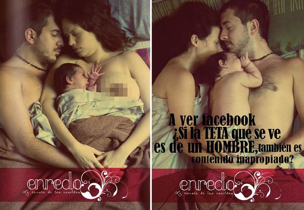 Polémica por la censura de Facebook a los pezones femeninos