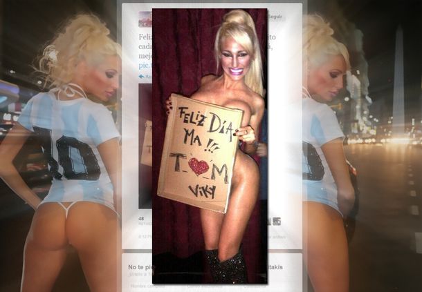 No para: ahora Vicky se desnudó para festejar el Día de la Madre