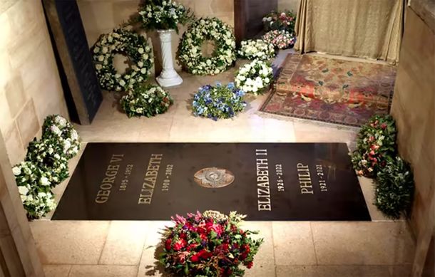 Primera foto de la tumba de la reina Isabel II