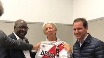 Lagarde en River - Crédito: cariverplate.com.ar Lagarde en River - Crédito: cariverplate.com.ar