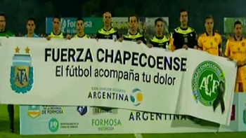 El homenaje a Chapecoense en la Copa Argentina El homenaje a Chapecoense en la Copa Argentina