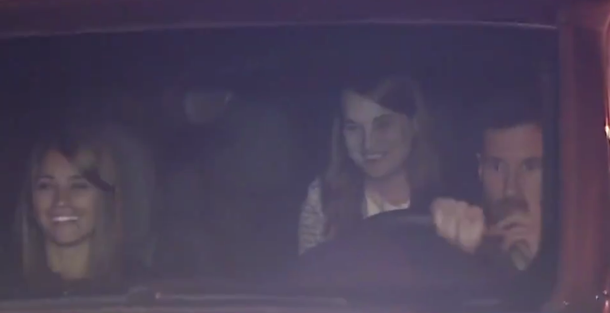 Así llegaron Lionel Messi y Antonella Roccuzzo al City Center de Rosario